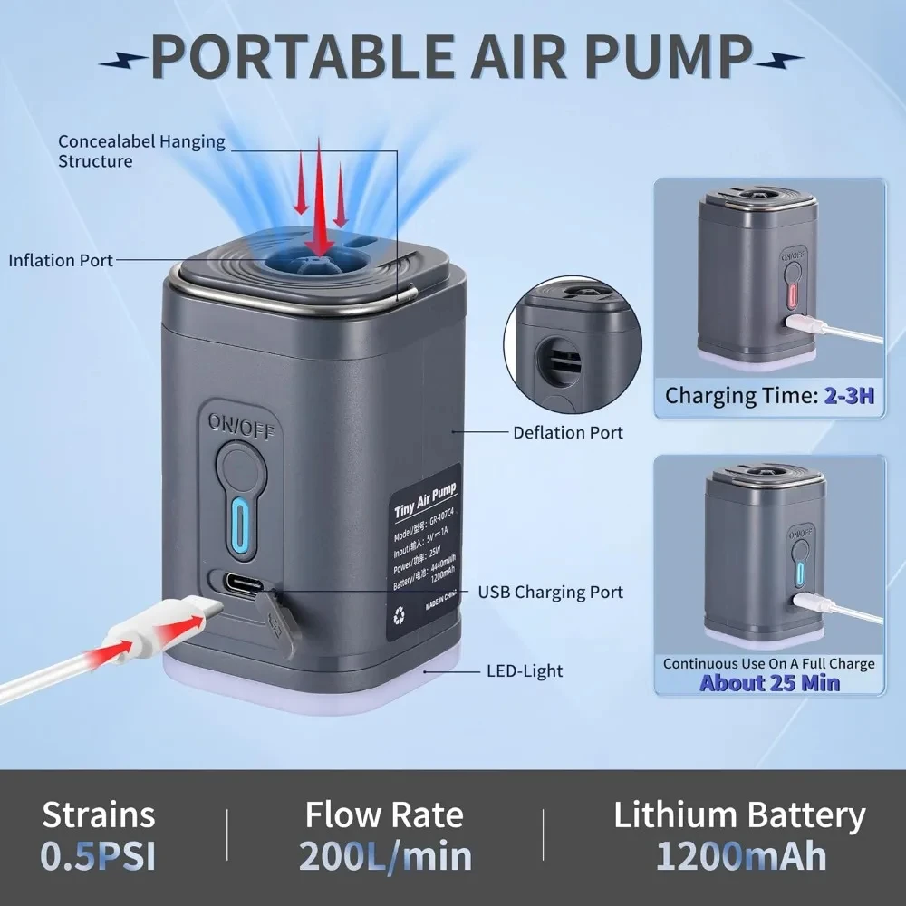 Vacuum Chamber Small - Mini pompe à air portable avec