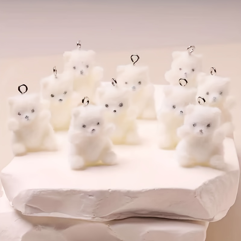 Resin Crafts Diy - Breloques en résine en forme d'ours