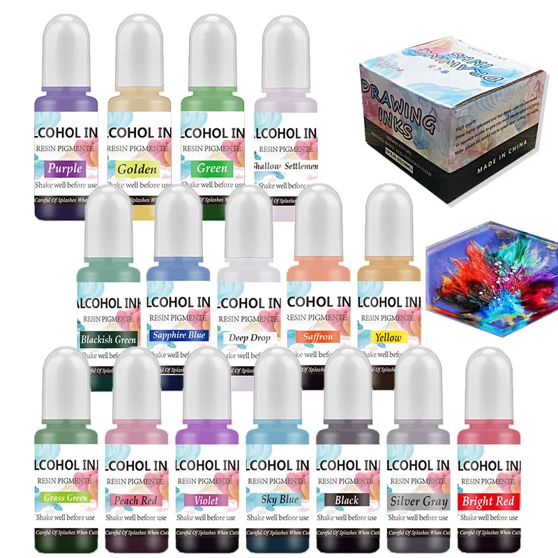 Epoxy Uv Resin Kit - Ensemble de pigments de couleur pour
