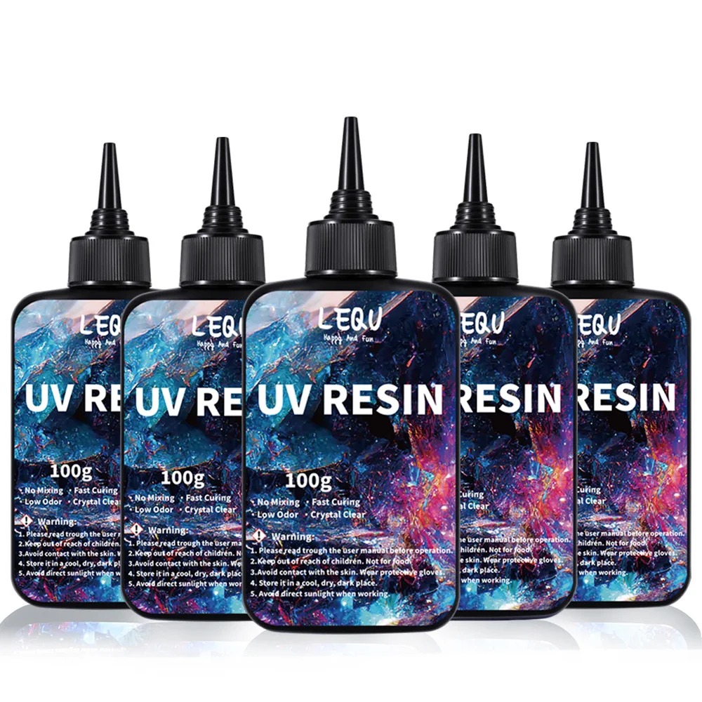 Epoxy Uv Resin Kit - Résine UV transparente 100g, version améliorée,