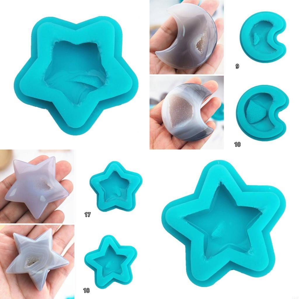 Geode Mold Silicone - Moules en Silicone pour pierres précieuses,