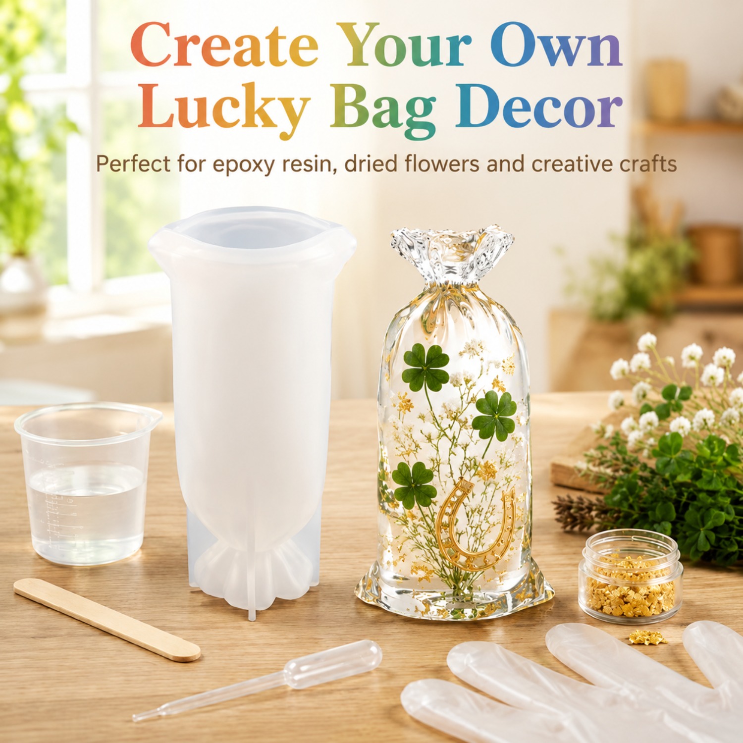 Flower Preservation Resin - Moules en silicone pour résine Lucky