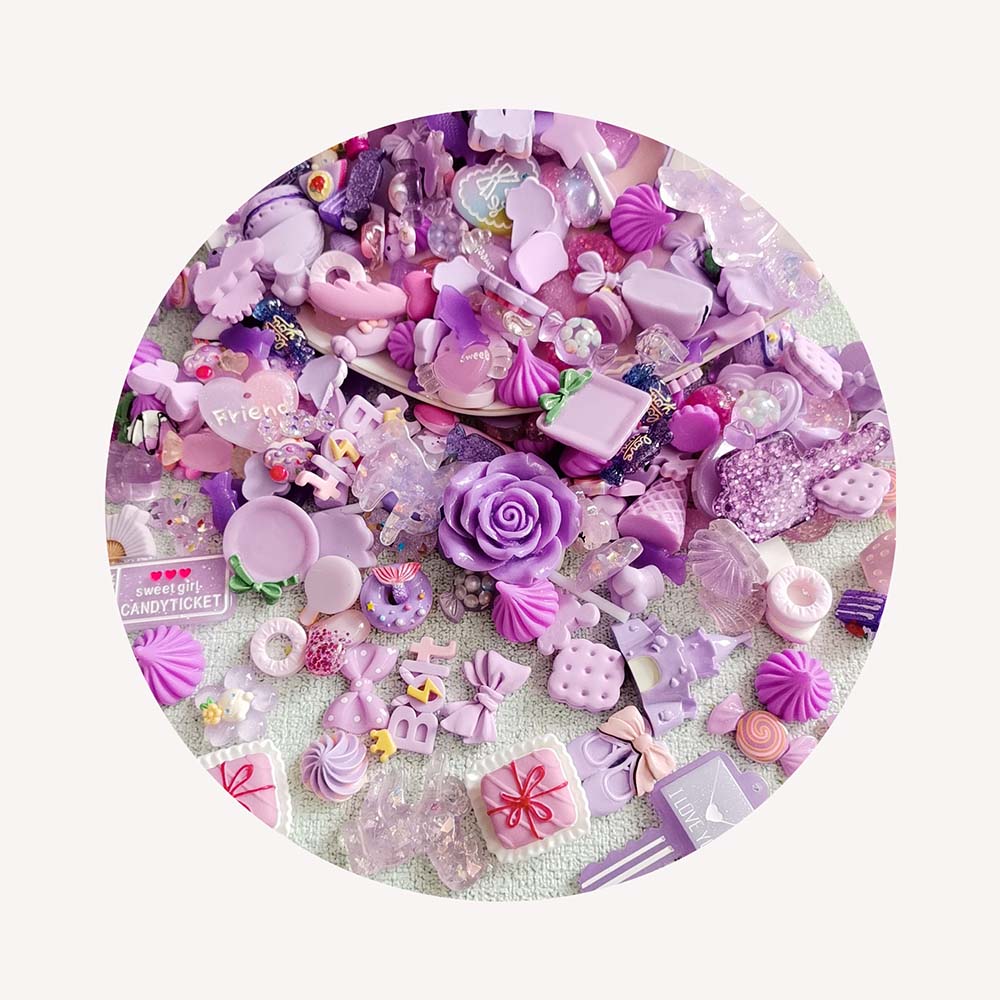Resin Crafts Diy - Accessoires de décoration pour téléphone portable,