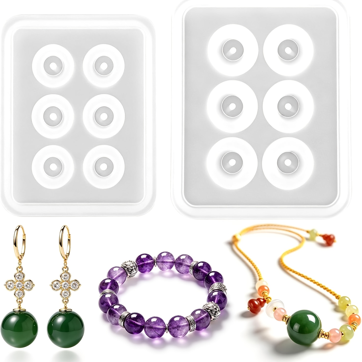 Deux moules sphériques perforé - Resin Jewelry Kit avis et prix
