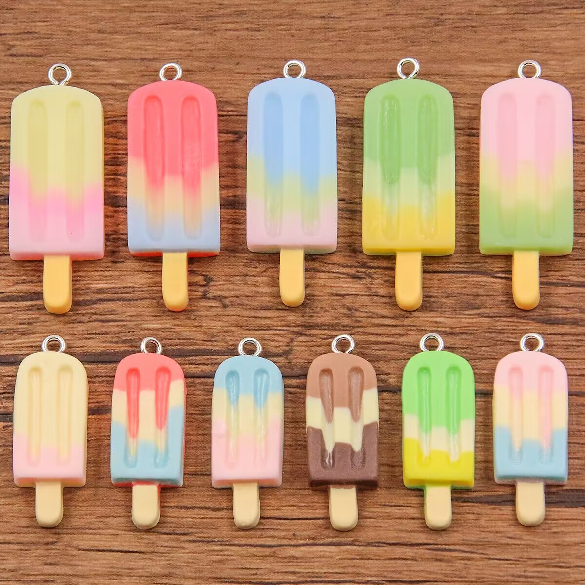 6 Breloques en résine dégradée - Resin Crafts Diy avis et prix