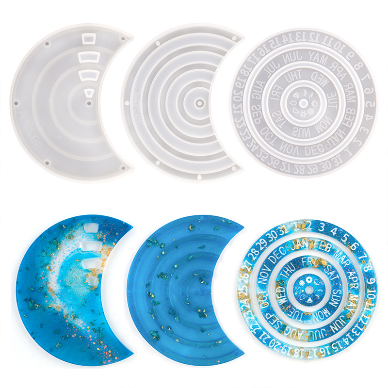 Calendrier perpétuel rotatif e - Resin Ocean Wave Mold avis et prix