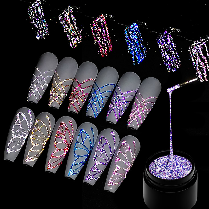 Lot de 6 vernis à ongles gel r - Resin Glitter Pack avis et prix