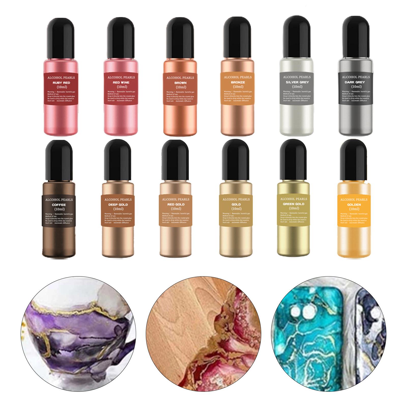 12 flacons d'encres alcoolique - Resin Dye Alcohol avis et prix
