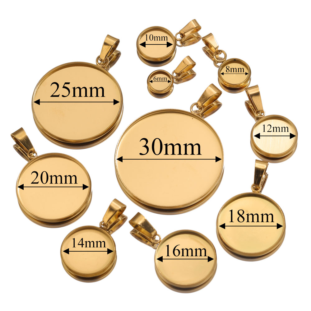 Pendentifs dorés en acier inox - Resin Craft Projects avis et prix