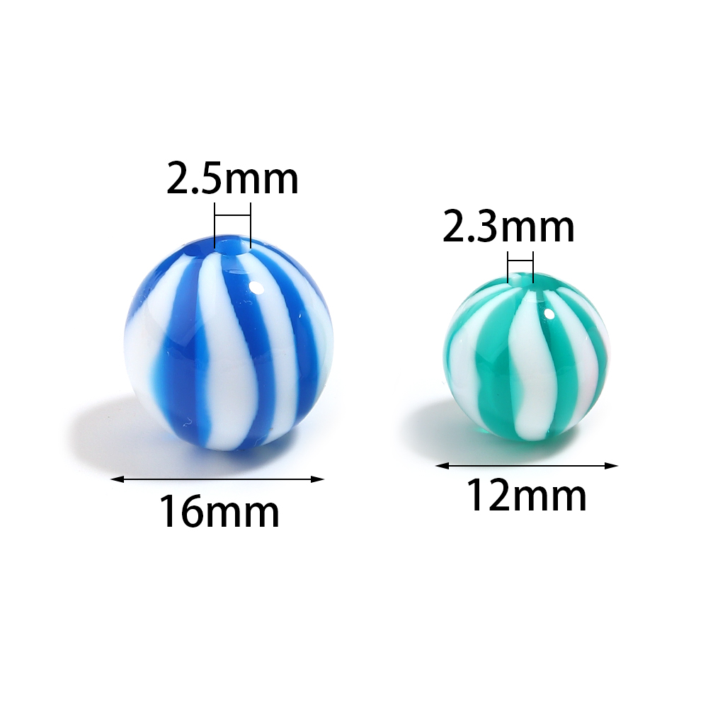 Perles rayées de couleur bonbo - Resin Crafts Diy avis et prix