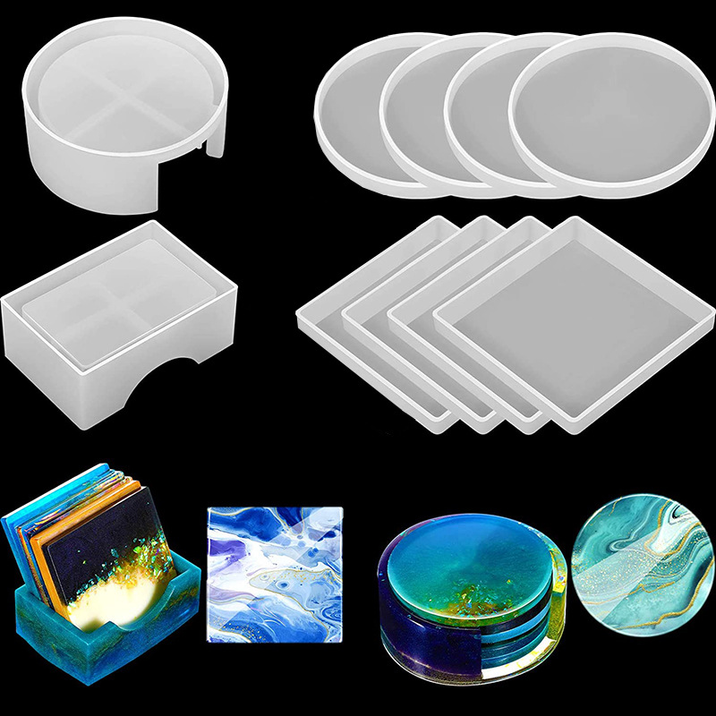 Moule rond et carré en Silicon - Resin Ocean Wave Mold avis et prix