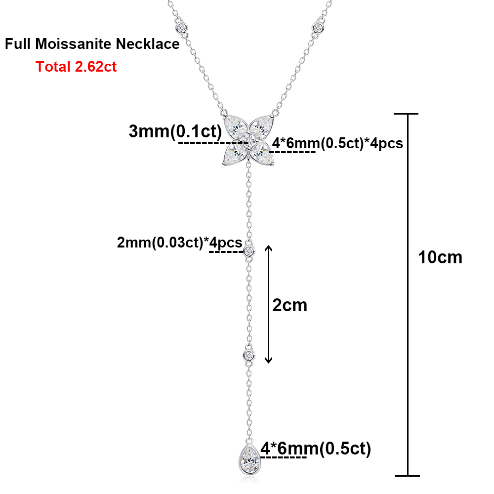 Collier pendentif en moissanit - Bezels Set Pendant avis et prix